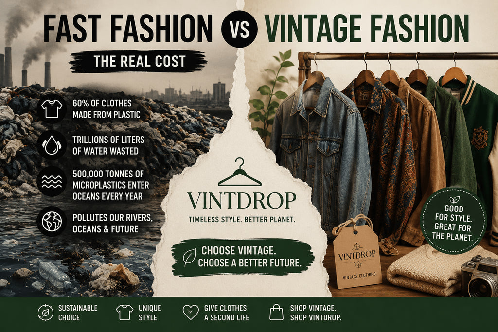 Fast Fashion & the Environment: Why Choose Vintage Clothing? - Vint Drop