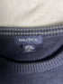 Vintage Nautica Crewneck Cotton Knit Sweater - Black (Size XXL)