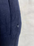 Vintage Nautica Cable Knit Cotton Jumper - Navy Blue (Size L)