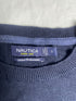Vintage Nautica Fine Knit Crewneck Jumper - Navy Blue (Size S)