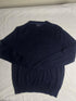 Vintage Nautica Fine Knit Crewneck Jumper - Navy Blue (Size S)