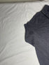 Vintage Nautica Striped Collar Quarter Zip Sweater - Black (Size L)