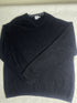 Vintage Calvin Klein Jeans V-Neck Cotton Knit Sweater - Black (Size L)