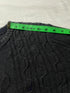 Vintage Nautica Cable Knit Cotton Jumper - Charcoal Grey (Size M)