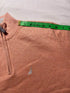 Vintage Nautica Quarter-Zip Cotton Jumper - Peach / Coral Pink (Size S)