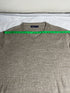 Vintage Nautica V-Neck Knit Jumper - Oatmeal Beige (Size XL)