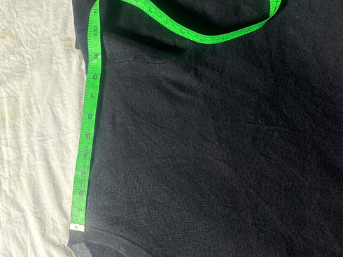 Vintage Calvin Klein Jeans V-Neck Cotton Knit Sweater - Black (Size L)
