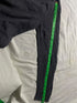 Vintage Nautica Striped Collar Quarter Zip Sweater - Black (Size L)