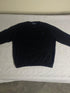 Authentic Polo by Ralph Lauren Ribbed Crewneck Sweater – Black with Purple Pony (Size Large) - Vint Drop