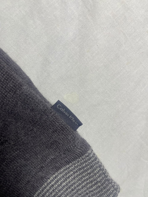 Calvin Klein Vintage Grey Zip Knit Jacket – Unisex - Vint Drop