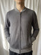 Calvin Klein Vintage Grey Zip Knit Jacket – Unisex - Vint Drop