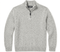 CHAPS Men's Quarter-Zip Knit Pullover Sweater – Heather Light Grey (Size L) - Vint Drop