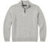 CHAPS Men's Quarter-Zip Knit Pullover Sweater – Heather Light Grey (Size L) - Vint Drop