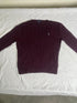 Men’s Premium Cable-Knit Crewneck Jumper – Burgundy / Maroon - Vint Drop