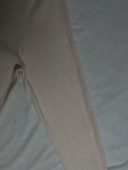 Vintage Calvin Klein Jeans Quarter-Zip Knit Sweater - Cream / Off-White (Size L) - Vint Drop