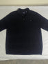 Vintage Chaps Ralph Lauren Quarter-Zip Sweater - Black Textured Knit Jumper (XL) - Vint Drop