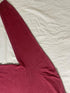 Vintage Nautica V-Neck Knit Jumper - Maroon / Heathered Red (Size XL) - Vint Drop