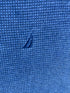 Vintage Nautica V-Neck Knit Jumper - Slate Blue (Size L) - Vint Drop