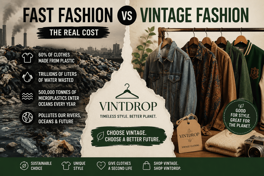 Fast Fashion & the Environment: Why Choose Vintage Clothing? - Vint Drop