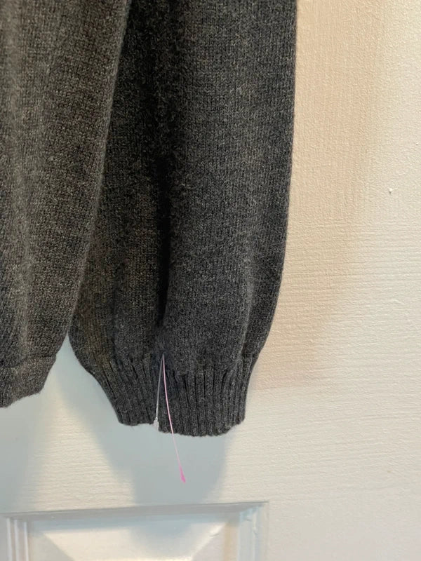100% Authentic Calvin Klein Men's Quarter-Zip Mock Neck Sweater – Gray (Size Large) - NWOT