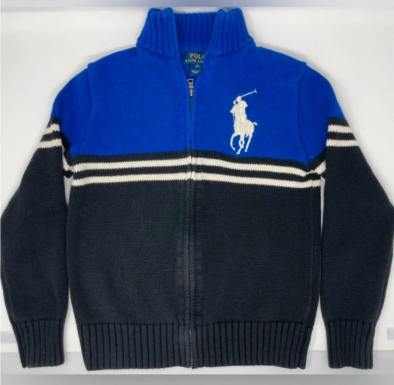 Polo Ralph Lauren Boys' Classic Polo Shirt - Navy & Black (Size M)