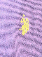 U.S. Polo Assn. Men's Quarter-Zip Sweater – Rich Burgundy (Size Medium)