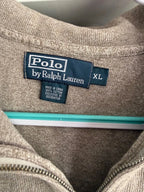 Polo Ralph Lauren Vintage Brown Quarter-Zip Pullover - XL