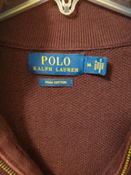 Polo Ralph Lauren Men’s Pima Cotton Quarter-Zip Pullover - Burgundy (Size M)
