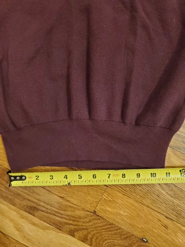 Polo Ralph Lauren Men’s Pima Cotton Quarter-Zip Pullover - Burgundy (Size M)