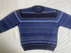 Vintage Nautica V-Neck Knit Sweater - Slate Blue (Size L)