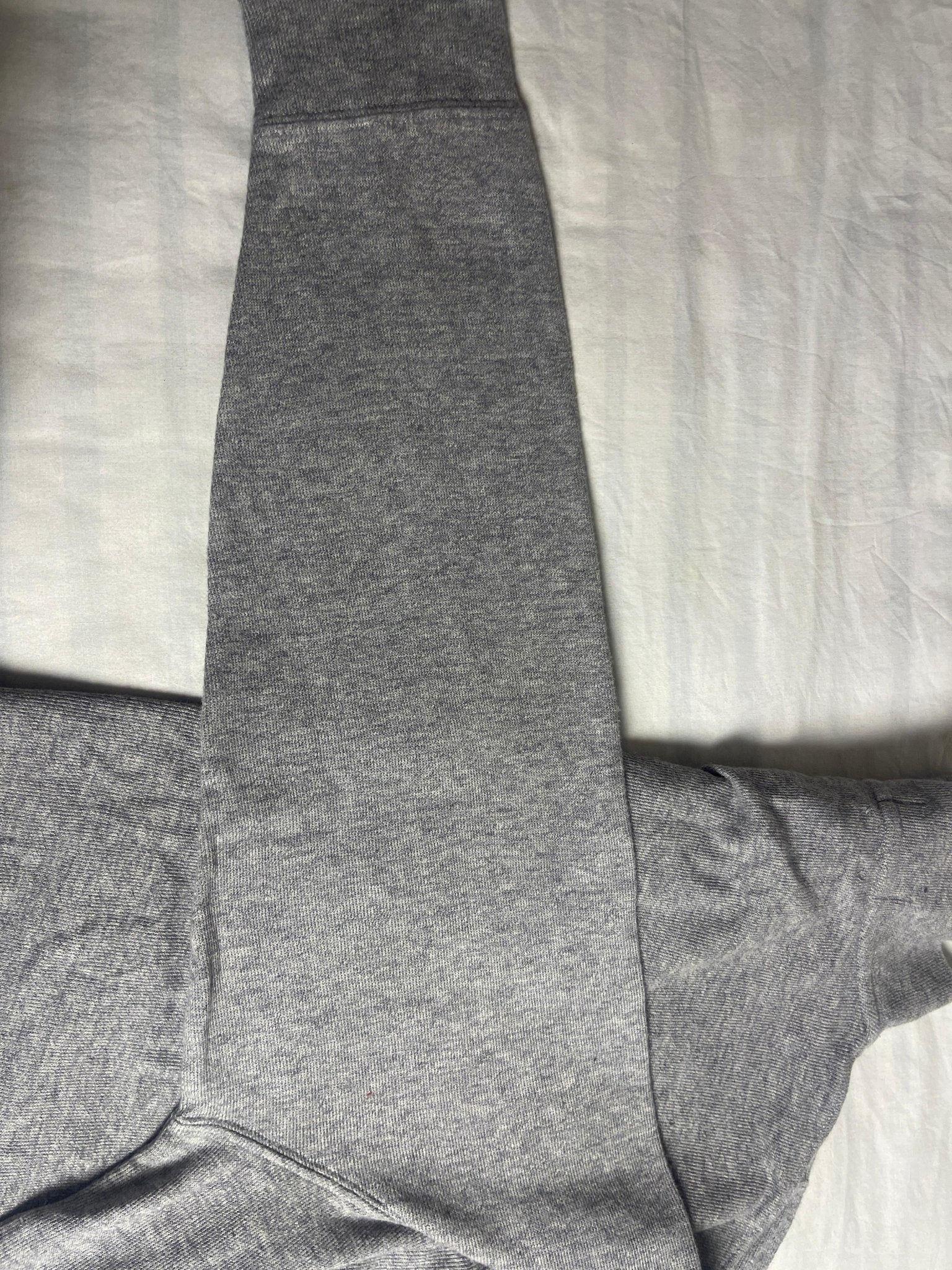 Authentic Polo Ralph Lauren Estate Rib Quarter-Zip Sweater – Heather Grey (Size Large) - Vint Drop