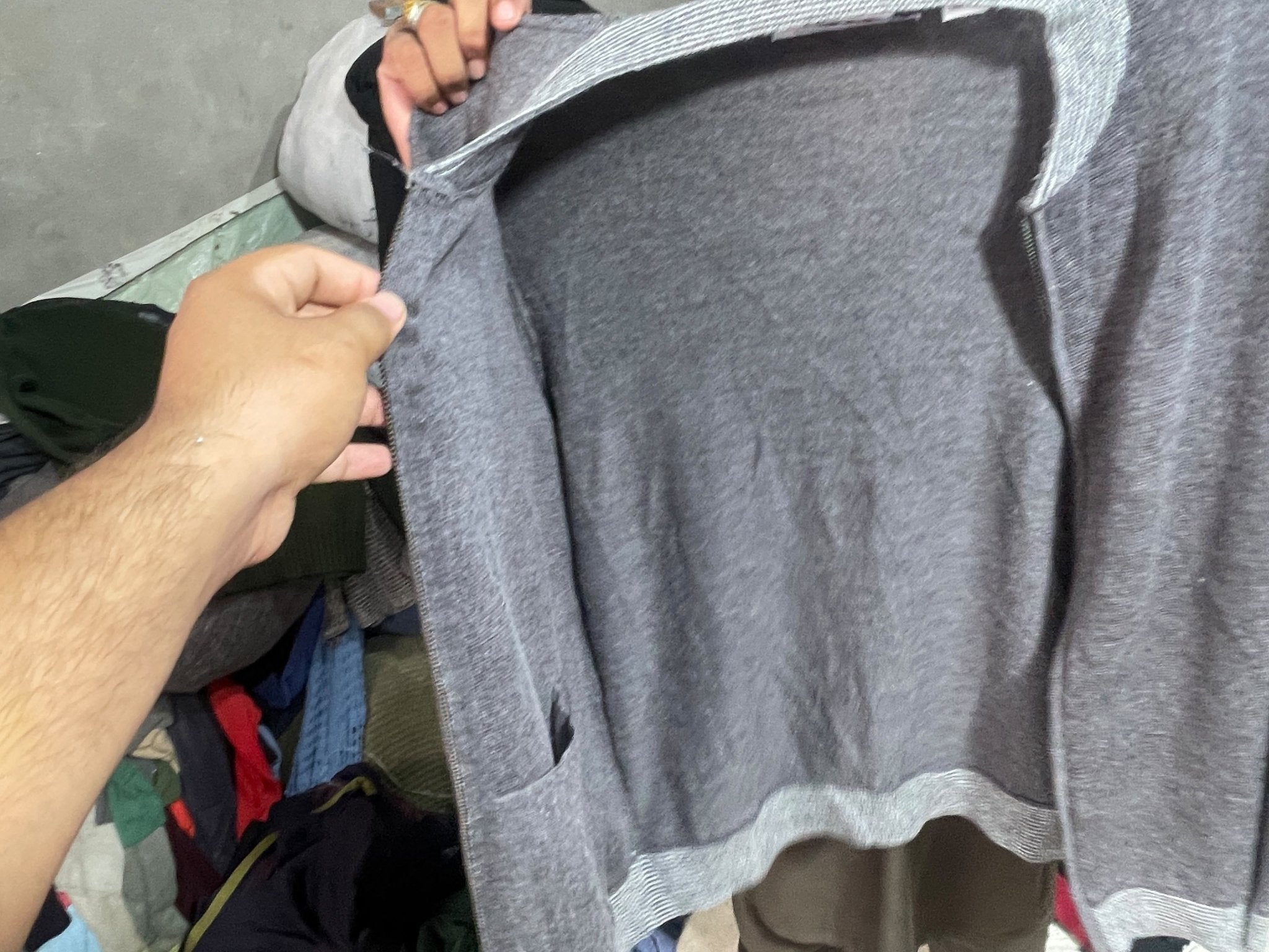 Calvin Klein Vintage Grey Zip Knit Jacket – Unisex - Vint Drop