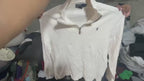 Polo Ralph Lauren Men's Quarter-Zip Sweatshirt – Off-White / Cream (Size L)