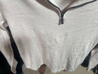 Vintage Calvin Klein Jeans Quarter-Zip Knit Sweater - Cream / Off-White (Size L) - Vint Drop
