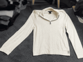 Vintage Calvin Klein Jeans Quarter-Zip Knit Sweater - Cream / Off-White (Size L) - Vint Drop