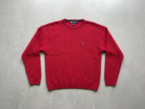 Vintage Chaps Ralph Lauren Knit Sweater Red XXL - Vint Drop