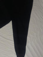 Vintage Chaps Ralph Lauren Quarter-Zip Sweater - Black Textured Knit Jumper (XL) - Vint Drop
