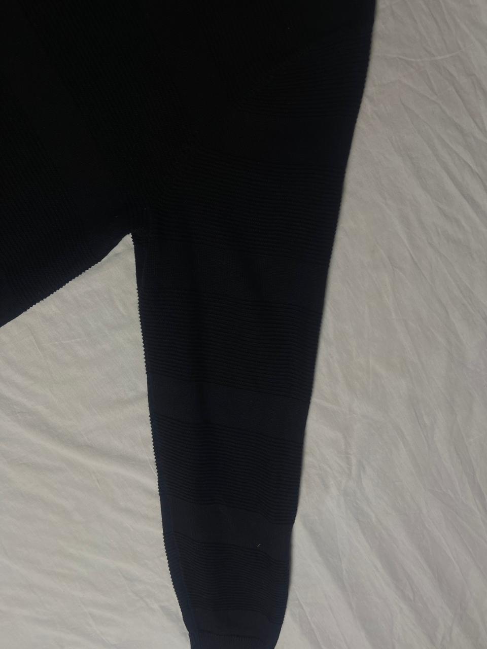 Vintage Chaps Ralph Lauren Quarter-Zip Sweater - Black Textured Knit Jumper (XL) - Vint Drop