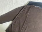 Vintage Nautica Full-Zip Knit Cardigan Sweater - Dark Brown (Size M) - Vint Drop