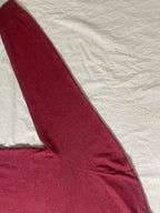 Vintage Nautica V-Neck Knit Jumper - Maroon / Heathered Red (Size XL) - Vint Drop