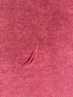 Vintage Nautica V-Neck Knit Jumper - Maroon / Heathered Red (Size XL) - Vint Drop