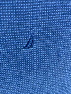 Vintage Nautica V-Neck Knit Jumper - Slate Blue (Size L) - Vint Drop